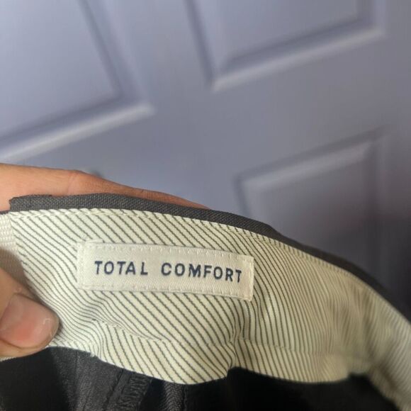 Chaps NWT Total Comfort Performance Series Dress Pants Trousers Grey Size 36/32 - Picture 5 of 13
